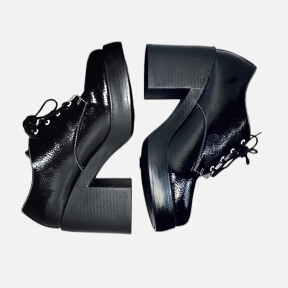 DIRTY LAUNDRY Glossy Derby Oxfords Academia Shoes - Picture 6 of 12